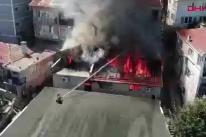 Bursa’da 3 katlı binada yangın