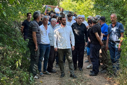 Kestelli Vatandaşlardan BUSKİ önünde eylem! Muhtar: “Köyümüzün suyunu fabrikaya verdiler”