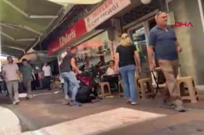 Dini nikahlı eşini sokak ortasında öldüresiye dövdü, esnaf tarafından linç edildi