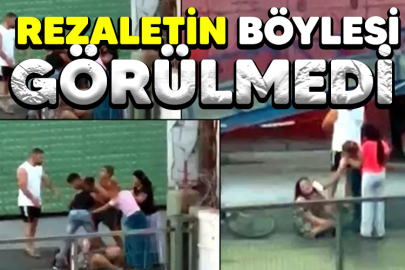 Sokak ortasında kadını dövmüşlerdi!