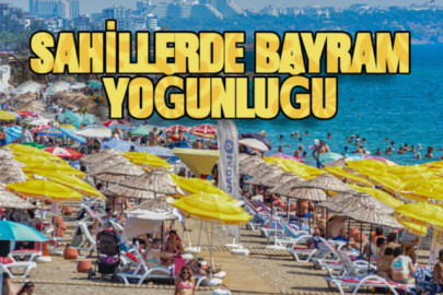 Sahillerinde Bayram Yoğunluğu