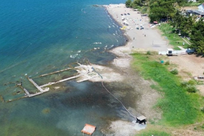 Bursa'da İznik Gölü'ndeki kuraklık