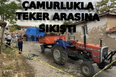 Bisikletiyle çarptığı traktörün tekeri ile çamurluğunun arasına sıkışan Süleyman öldü