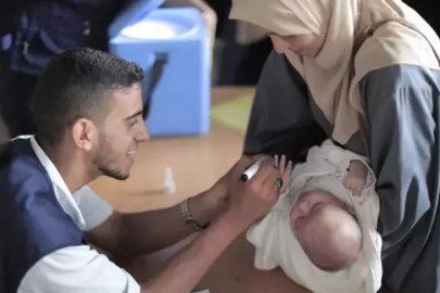 Gazze’de ilk gün 87 bin çocuk aşılandı