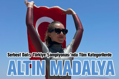 Şahika Ercümen, Serbest Dalış Türkiye Şampiyonası’nda tüm kategorilerde altın madalya kazandı