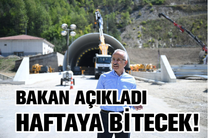 Bakan Uraloğlu: Bolu Dağı Tüneli'ndeki çalışmaları 8 ya da 9 Eylül'e kadar bitirmeyi hedefliyoruz