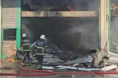 Sanayi sitesindeki yangında 10 iş yeri zarar gördü