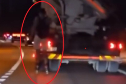Cadde ortasında tehlikeli anlar