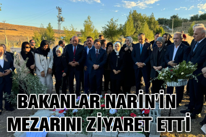 3 bakan, Narin Güran’ın mezarını ziyaret etti