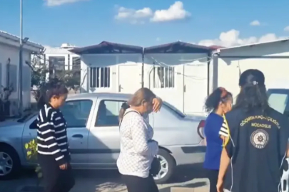 Masaj salonuna baskında çalışma izni olmayan 3 yabancı uyruklu kadın yakalandı