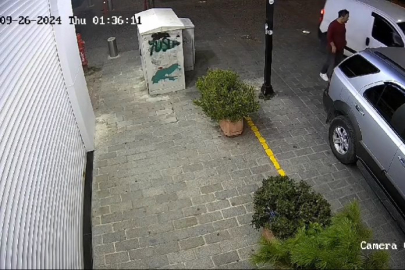 Gaziosmanpaşa'da işyerinin önünden saksı hırsızlığı