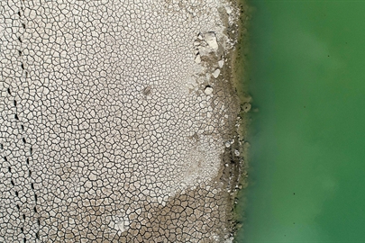 Doyran Göleti’nde adacıklar oluştu