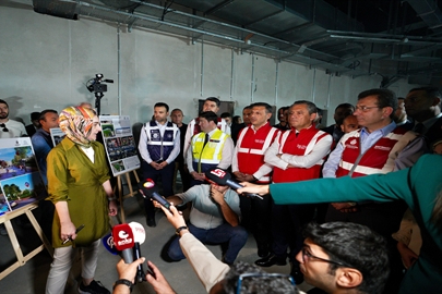 Özel ve İmamoğlu Ümraniye-Ataşehir-Göztepe metrosu şantiyesini ziyaret etti