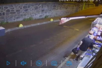 Fatih'te market önünden tüp hırsızlığı