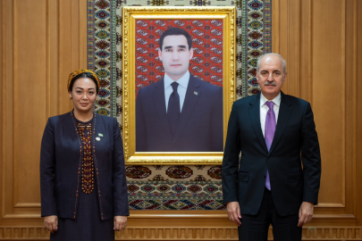 TBMM Başkanı Kurtulmuş, Türkmenistan Meclis Başkanı Gulmanova ile görüştü