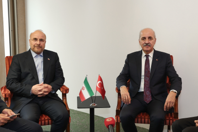 TBMM Başkanı Kurtulmuş, İran İslami Şura Meclisi Başkanı Galibaf ile görüştü