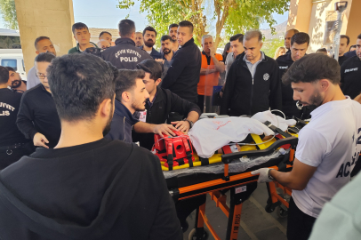 Bıçağın üzerine düşen Kerem bebek, ambulans helikopterle sevk edildi