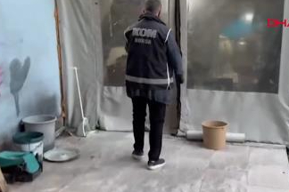 4 ton sahte içki ele geçirildi; 1 gözaltı
