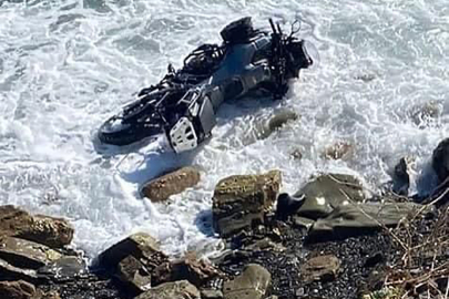 Tekirdağ'da, motosikletiyle deniz kenarındaki kayalıklara düşen sürücü yaşamını yitirdi