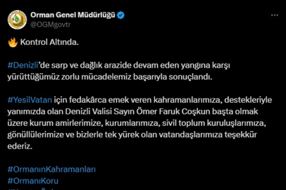 orman yangını altıncı gününde kontrol altına alındı