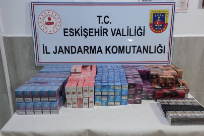 Eskişehir’de 1690 paket kaçak sigara yakalandı