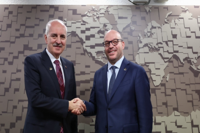 TBMM Başkanı Kurtulmuş, Fontana ile bir araya geldi