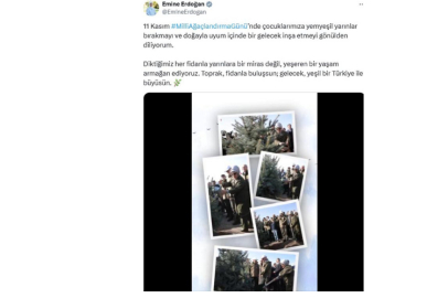 Emine Erdoğan'dan 'Milli Ağaçlandırma Günü' paylaşımı