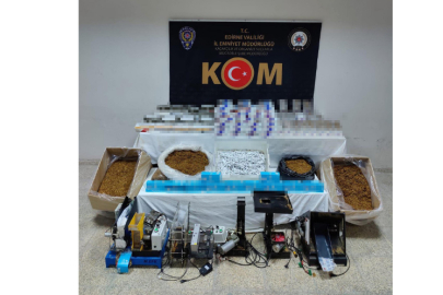Edirne’de 103 bin makaron ve 29 bin doldurulmuş sigara ele geçirildi