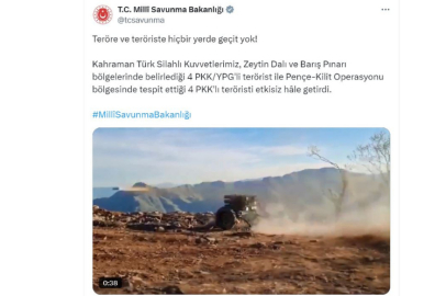 MSB: 8 terörist etkisiz hale getirildi
