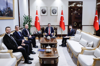 Cumhurbaşkanı Yardımcısı Yılmaz, AB Delegasyon Başkanı Ossowski'yi kabul etti