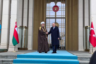 Cumhurbaşkanı Erdoğan, Umman Sultanı El Said'i resmi törenle karşıladı