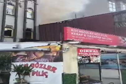 Kadıköy'de ahşap binada yangın