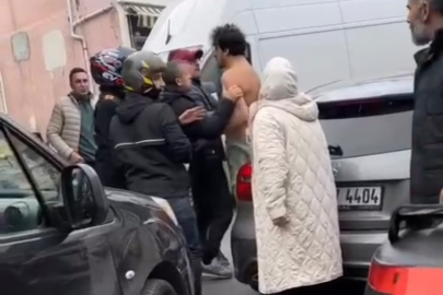 Ümraniye'de yol kavgası kamerada