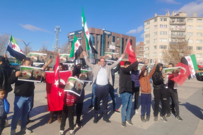 Kırşehir'de yaşayan Suriyelilerden kutlama