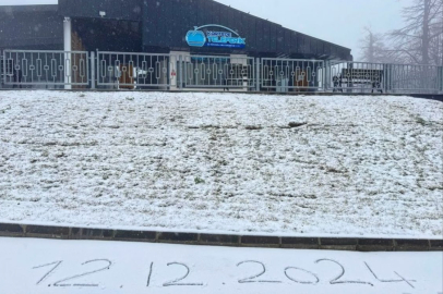 Kocaeli'nin yüksek kesimlerine kar yağdı