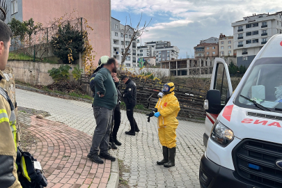 Yüzüne kimyasal madde temas eden tanker şoförü, hastaneye kaldırıldı