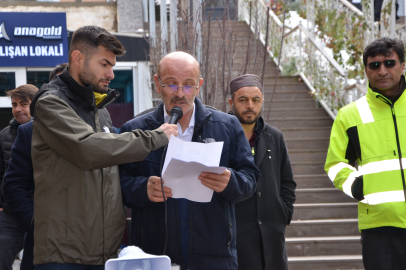 İşçiler, kapatılan madenin yeniden açılmasını istedi