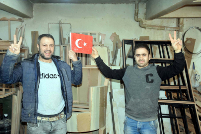 Marangoz olan ortaklar, Suriye'ye dönmek için gün sayıyor