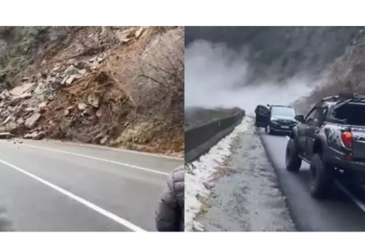 Artvin'de heyelan! Kara yolu ulaşıma kapandı