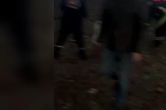 Başı tenekeye sıkışan köpeği itfaiye kurtarıldı