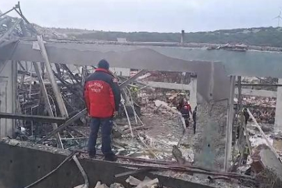 Balıkesir'de patlayıcı madde üretilen fabrikada patlama