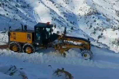 Tunceli’de 65 köy yolu, kar nedeniyle ulaşıma kapandı