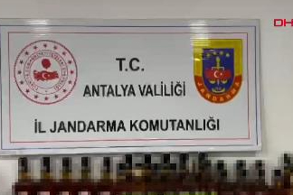 Alanya'da kaçak alkol ve tütün operasyonu