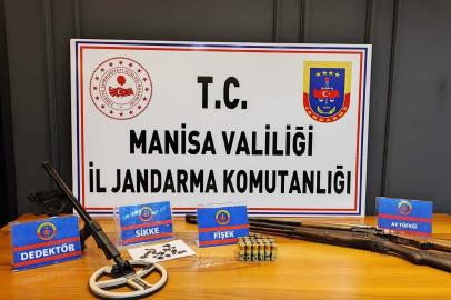Manisa'da 23 adet sikke ele geçirildi