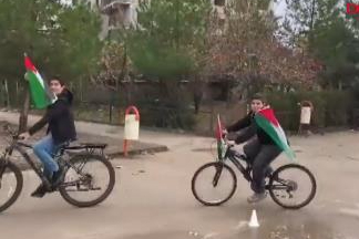 Ortaokul öğrencileri Gazze için pedal çevirdi