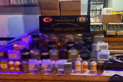 Bursa'da, kaçak ve sahte içki denetimi: 1 gözaltı