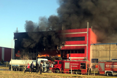 Kırklareli’de oyuncak fabrikasında yangın
