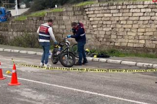 Bisikleti ile istinat duvarından düşen güreşçi Tuna öldü
