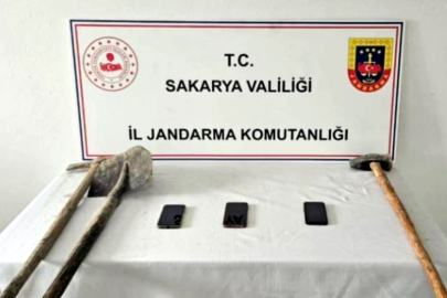 Define kazısında fotokapana yakalandılar