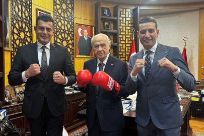 Boks Federasyonu Başkanı Hekimoğlu’ndan, MHP lideri Bahçeli’ye ziyaret